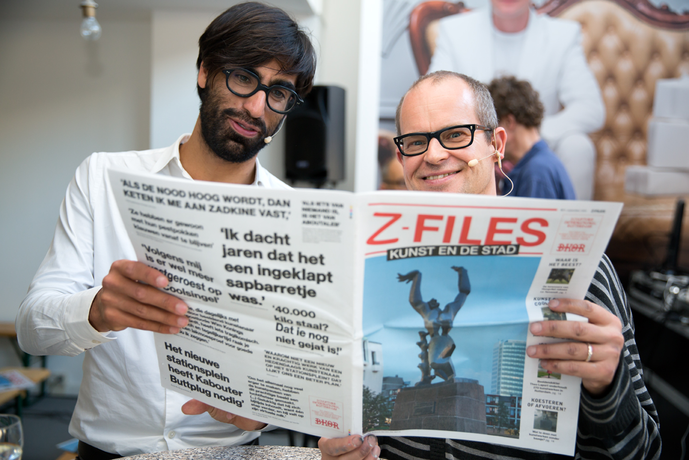 Ernest van der Kwast en Erik van Lieshout, Z-files, 2010, Zuidplein, foto Aad Hoogendoorn