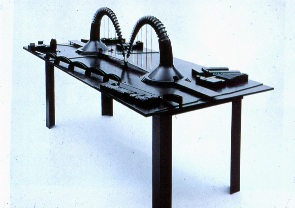 Maquette ontwerp Willemsbrug (1980-81), collectie Museum Boijmans Van Beuningen.